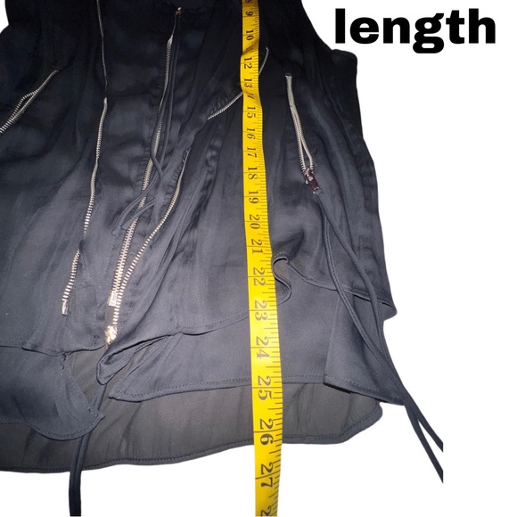 Zara Silky Moto Zippered Vest - Picture 8 of 10